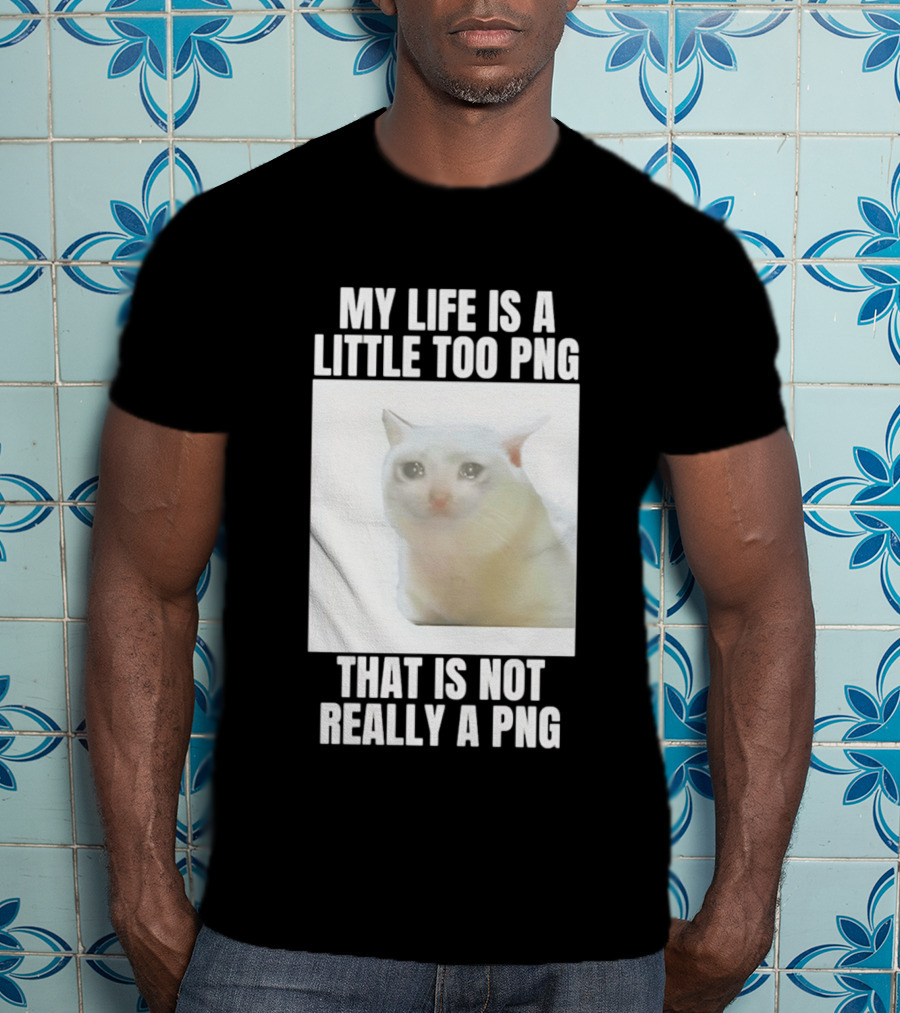 My Life Is A Little Too PNG That Is Not Really A PNG Cat Meme T-Shirt