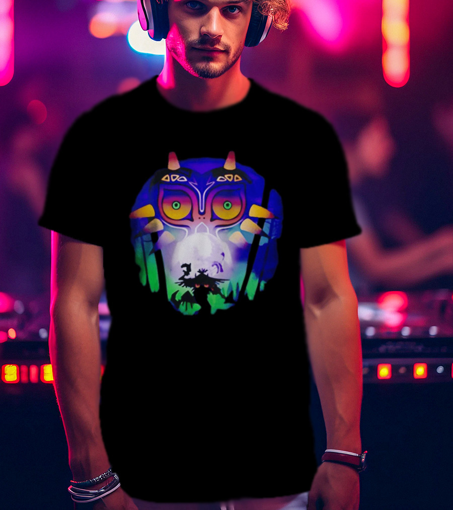Majora's Mask Legend Of Zelda Skull Kid And Moon T-Shirt