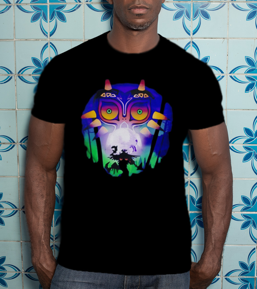 Majora's Mask Legend Of Zelda Skull Kid And Moon T-Shirt