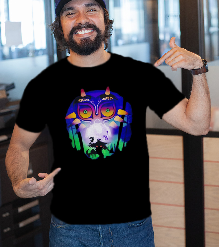 Majora's Mask Legend Of Zelda Skull Kid And Moon T-Shirt