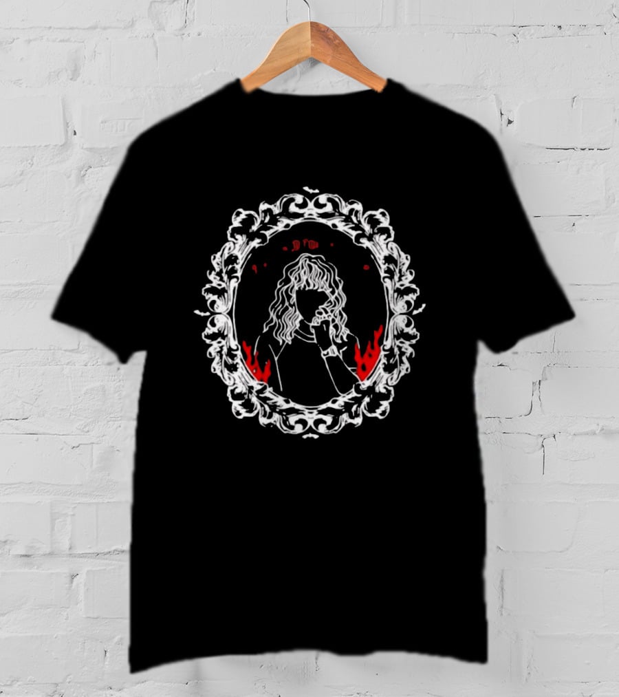 So Mordor It Is Lord Of The Rings Mirror Frame Flames T-Shirt
