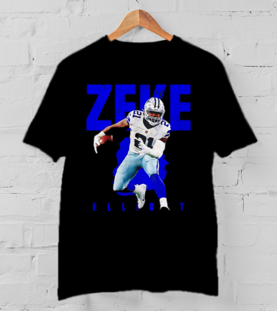 Dallas Cowboys Ezekiel Elliott Running Zeke 21 T-Shirt