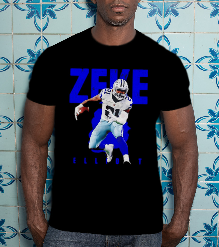 Dallas Cowboys Ezekiel Elliott Running Zeke 21 T-Shirt