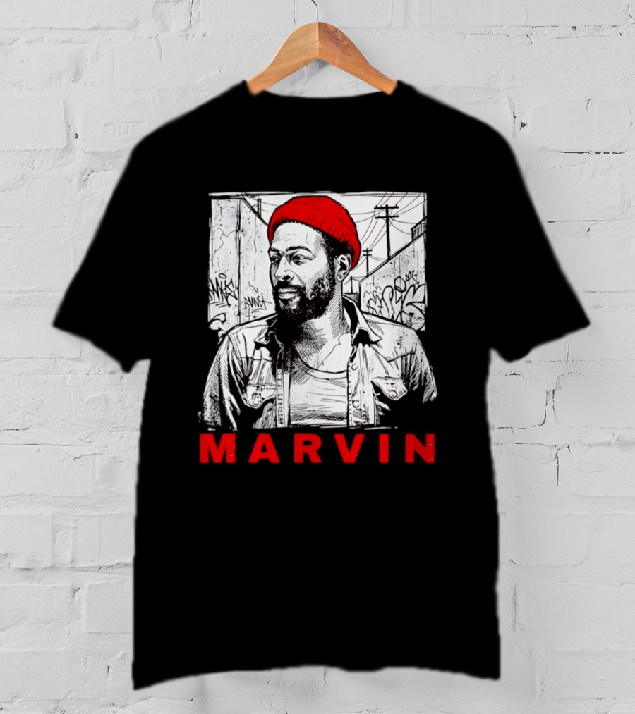 Marvin Gaye Urban Graffiti Style R&B Legend T-Shirt