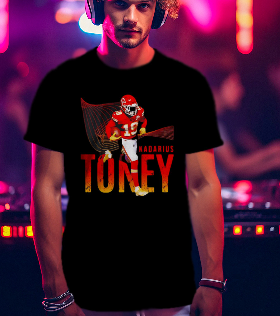 Kadarius Toney Kansas City Chiefs Running Football Star T-Shirt
