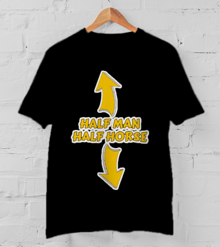 Half Man Half Horse Centaur Mythology Yellow Arrows T-Shirt