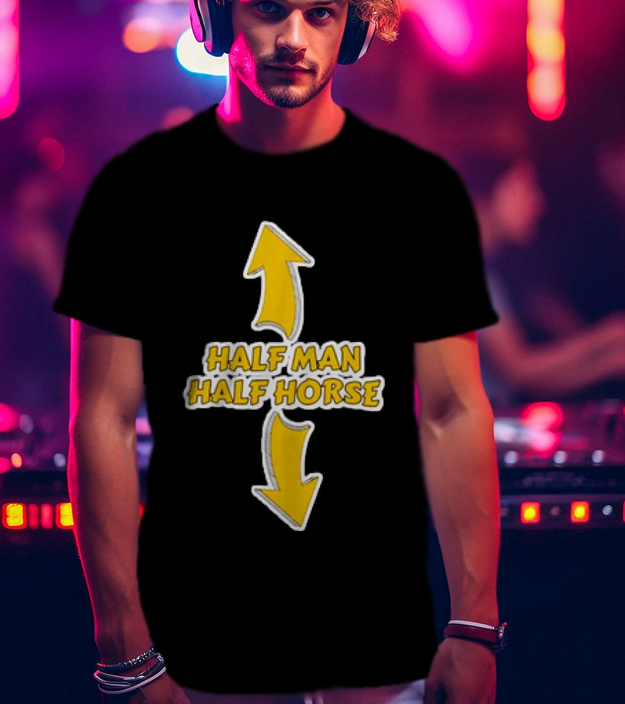 Half Man Half Horse Centaur Mythology Yellow Arrows T-Shirt