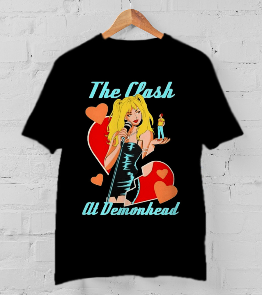 The Clash At Demonhead Scott Pilgrim Band Heart T-Shirt