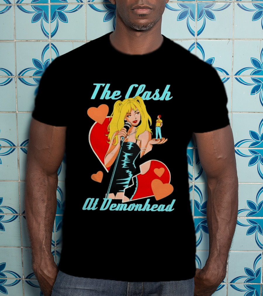 The Clash At Demonhead Scott Pilgrim Band Heart T-Shirt