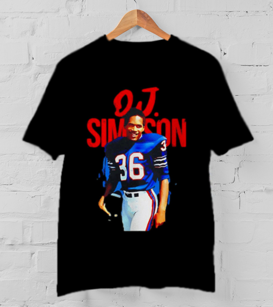 O.J. Simpson 36 Buffalo Bills Football Player T-Shirt