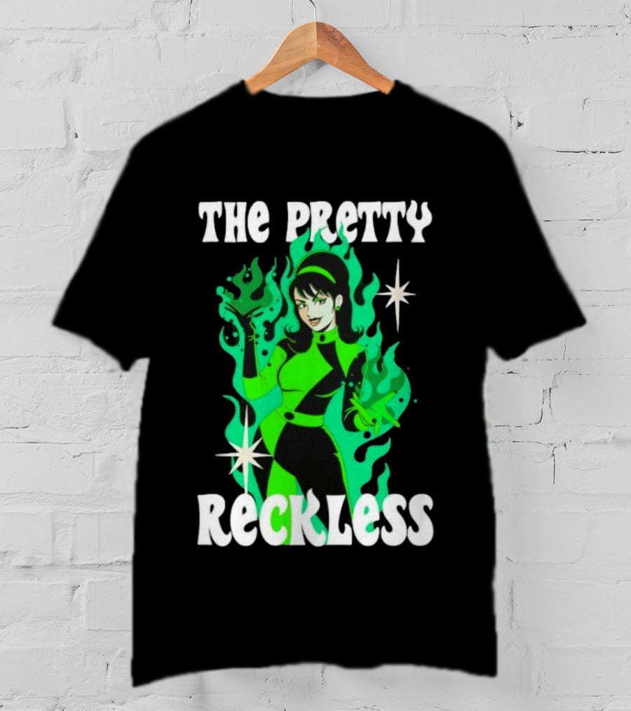 The Pretty Reckless Green Flame Witch Taylor Momsen T-Shirt