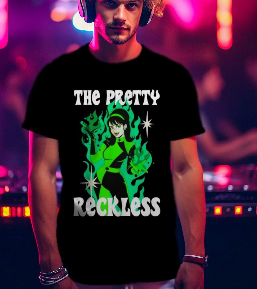 The Pretty Reckless Green Flame Witch Taylor Momsen T-Shirt