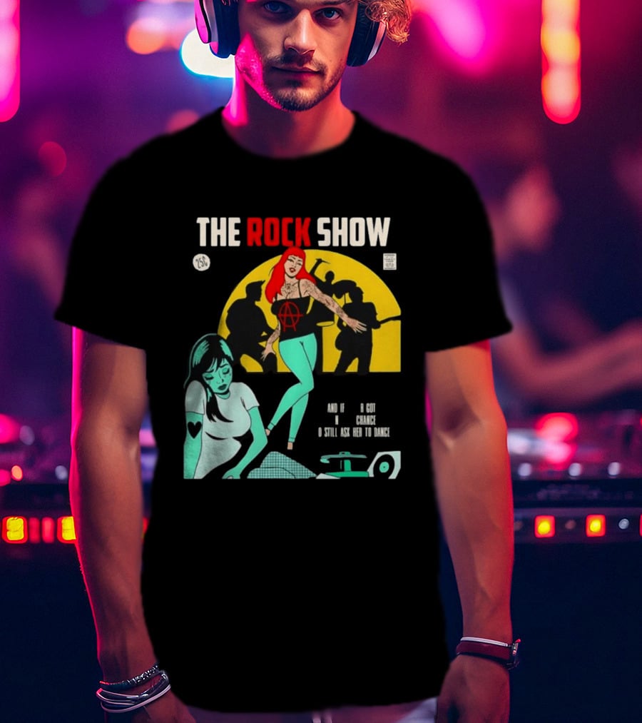 The Rock Show Comic Dance Chance Anarchy Girl Silhouette Scene T-Shirt