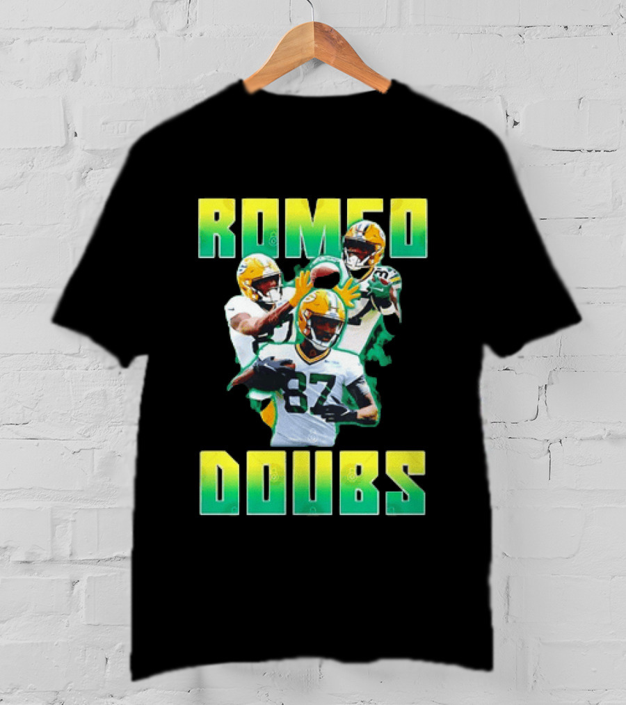 Green Bay Packers Football Romeo Doubs 87 Packers T-Shirt