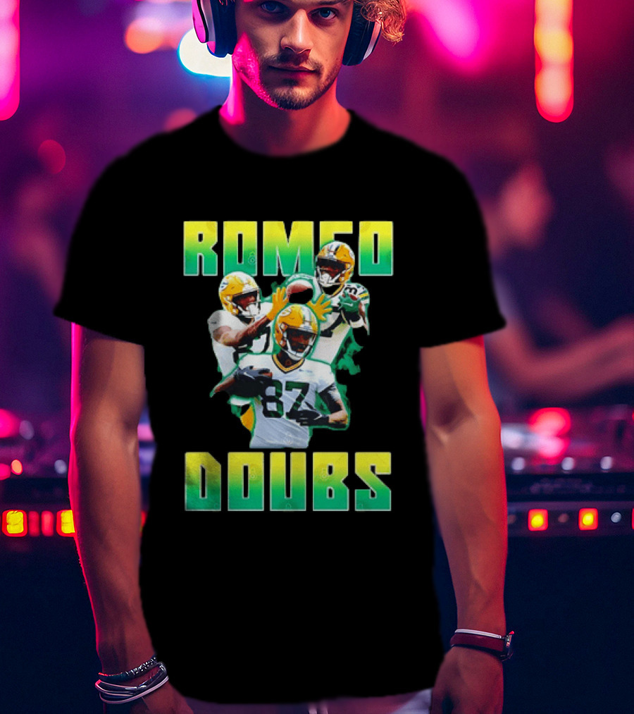 Green Bay Packers Football Romeo Doubs 87 Packers T-Shirt