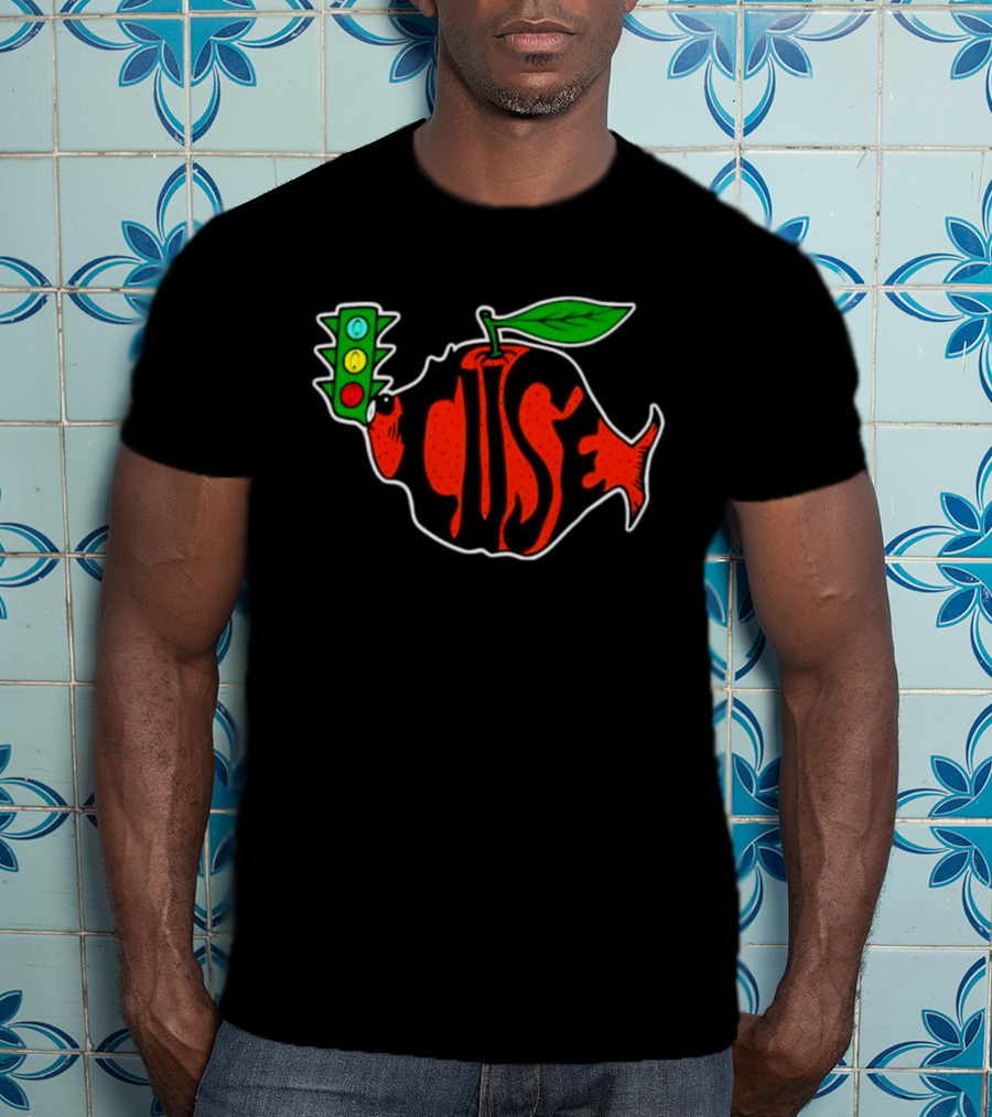 Phish Orange Fruit Shaped Fish Traffic Light Concert T-Shirt