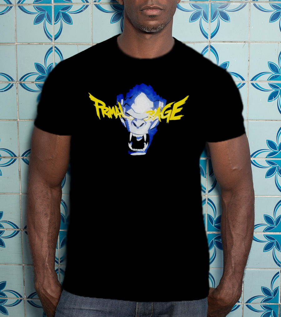 Primal Rage Roaring Gorilla Fierce Expression T-Shirt