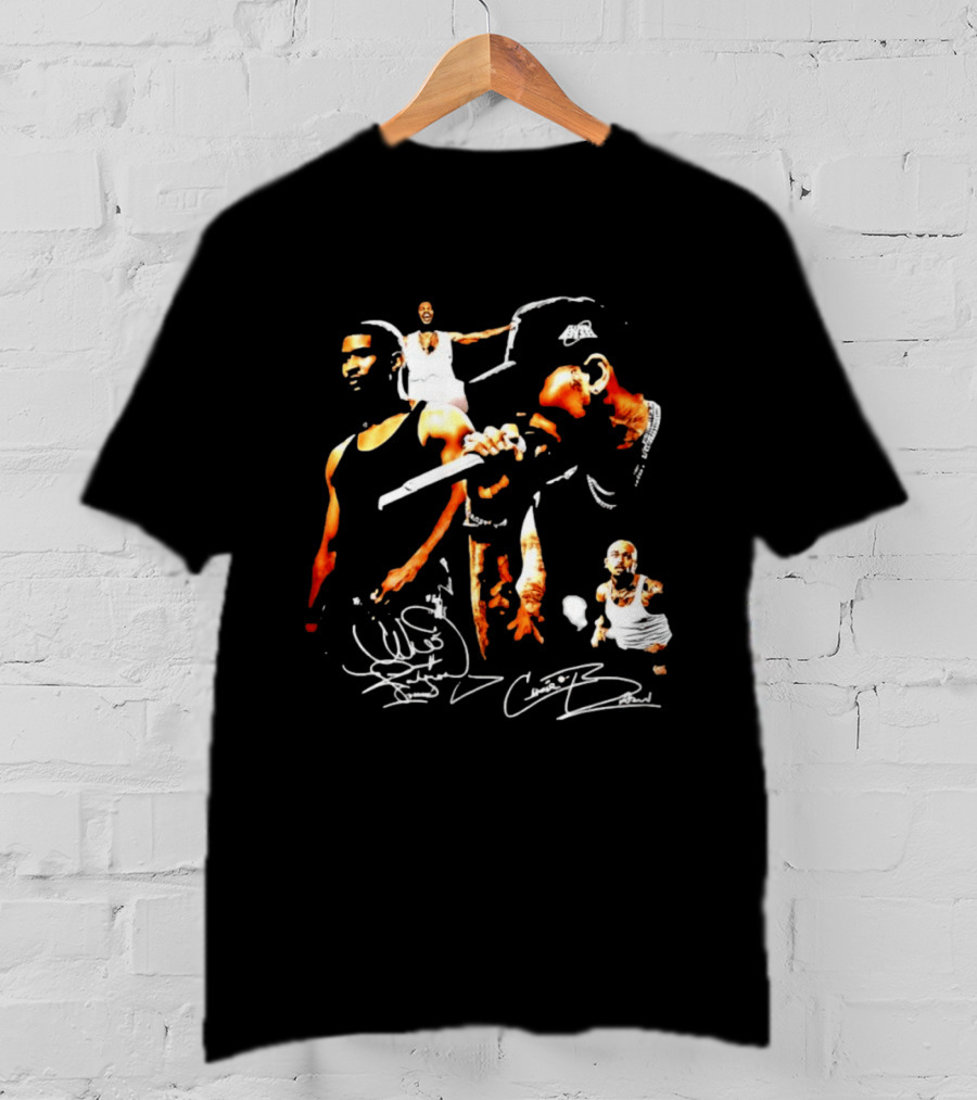 Usher Chris Brown Signature Collage T-Shirt