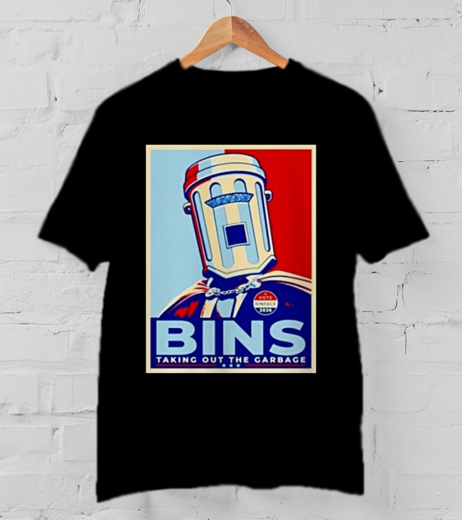 Binface Bins Hope Vote 2024 Taking Out The Garbage T-Shirt