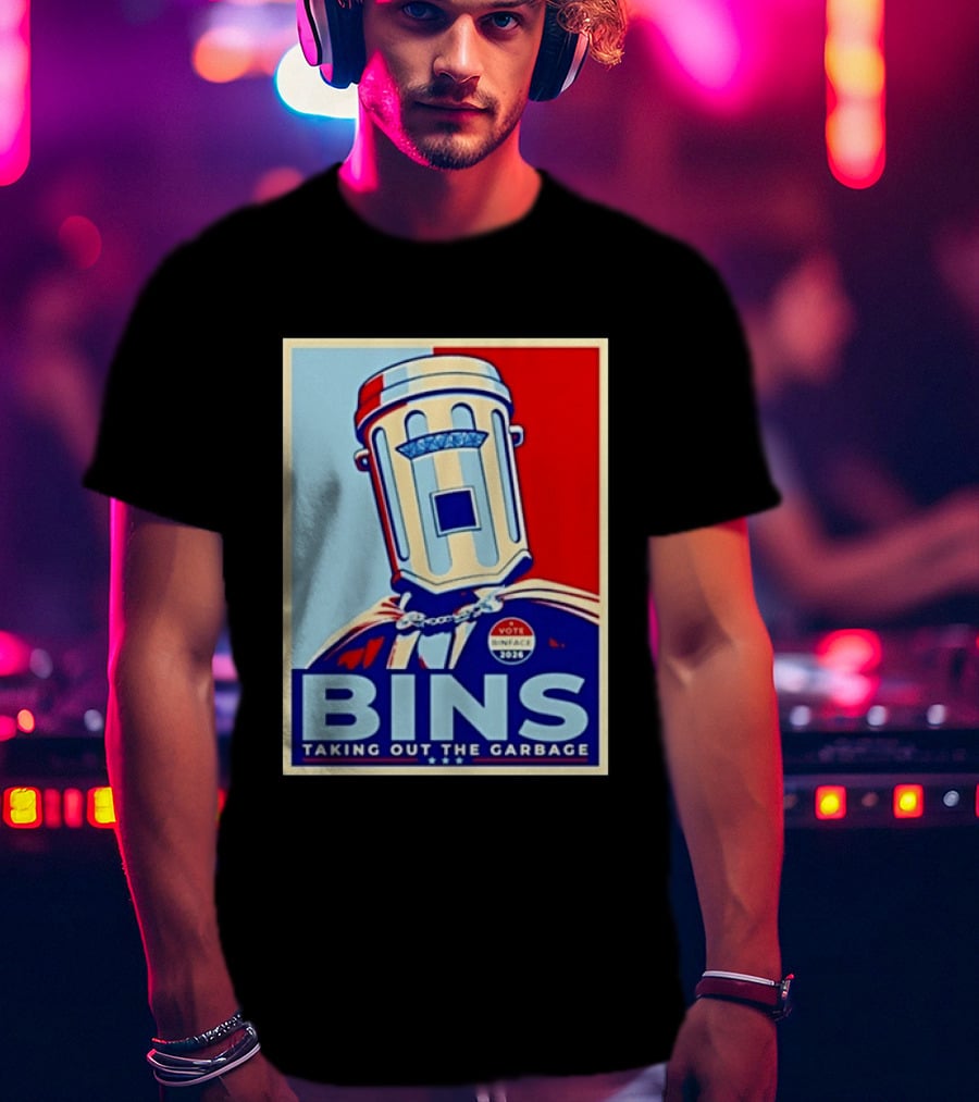 Binface Bins Hope Vote 2024 Taking Out The Garbage T-Shirt