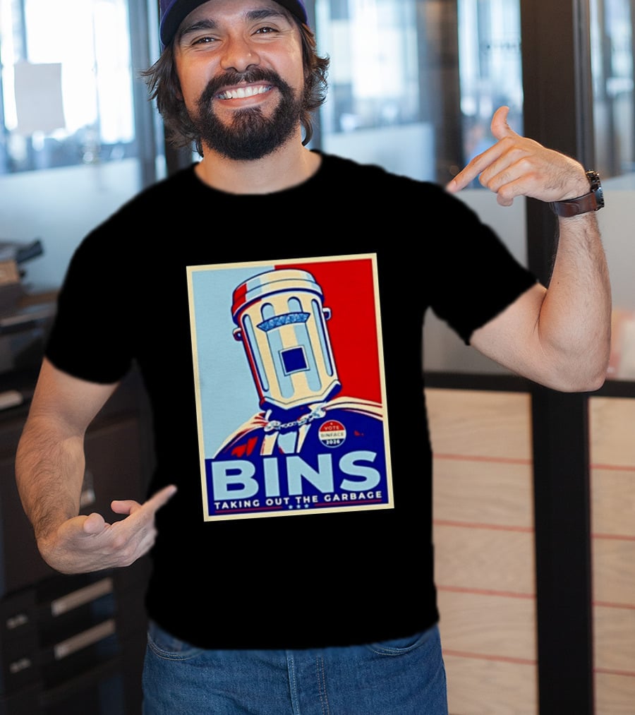 Binface Bins Hope Vote 2024 Taking Out The Garbage T-Shirt