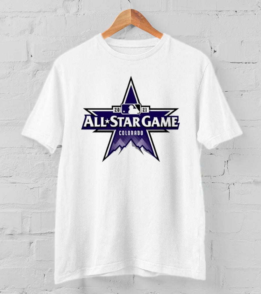 2021 MLB All Star Game Colorado Star Logo Rockies Baseball T-Shirt