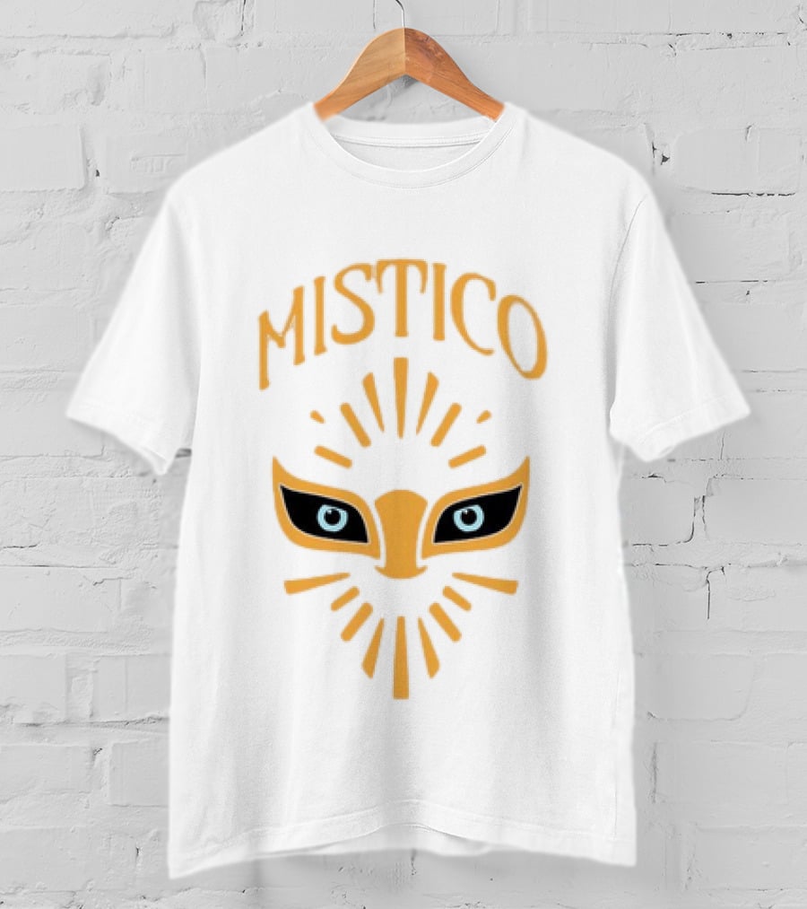 Mistico Luchador Eyes Mask Staring Lucha Libre Wrestling T-Shirt