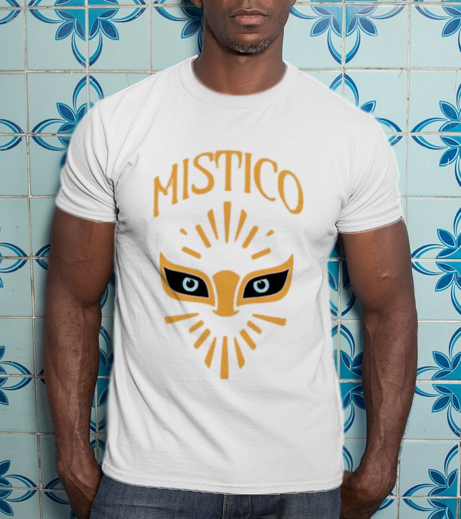 Mistico Luchador Eyes Mask Staring Lucha Libre Wrestling T-Shirt