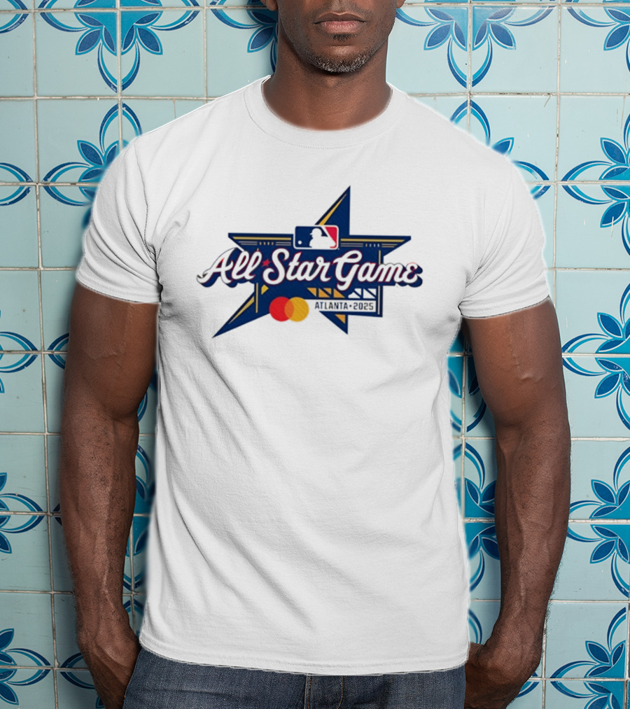 MLB All Star Game Atlanta 2025 Baseball MLB Logo Mastercard T-Shirt