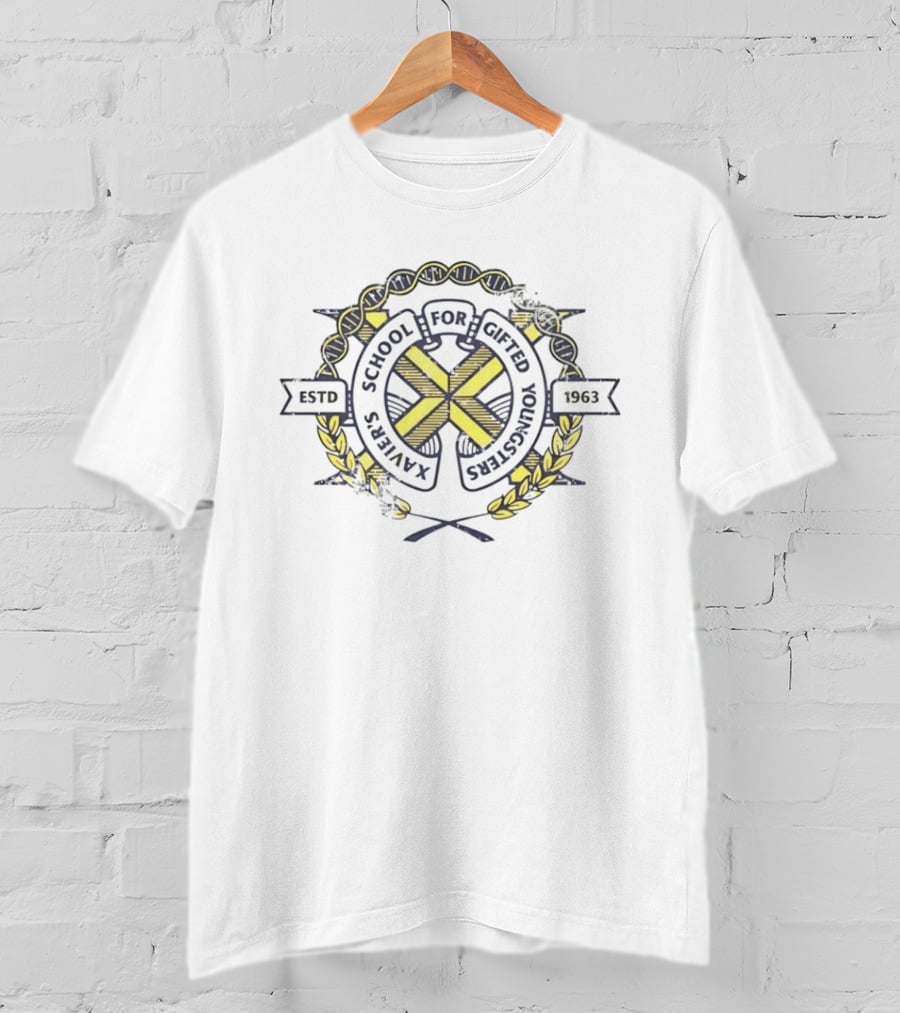 Xavier's School For Gifted Youngsters Estd 1963 Distressed T-Shirt