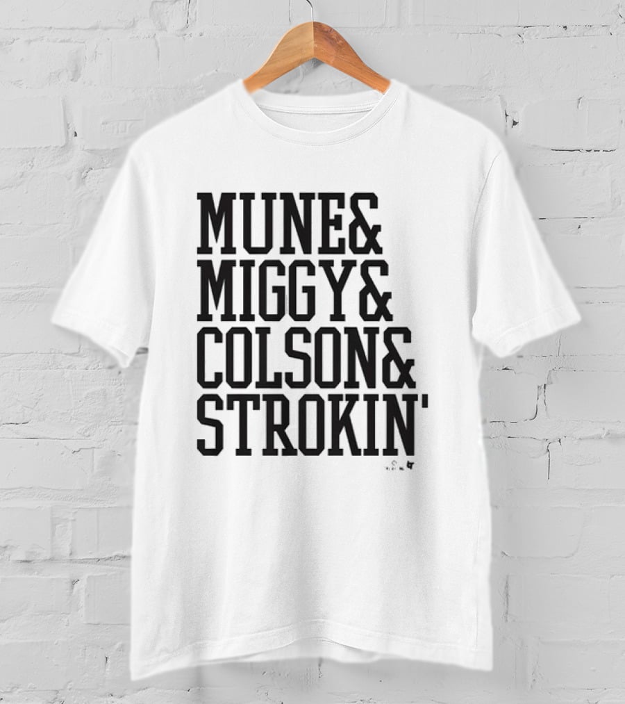 Munetaka Murakami Miguel Vargas Colson Montgomery Mune Miggy Strokin T-Shirt