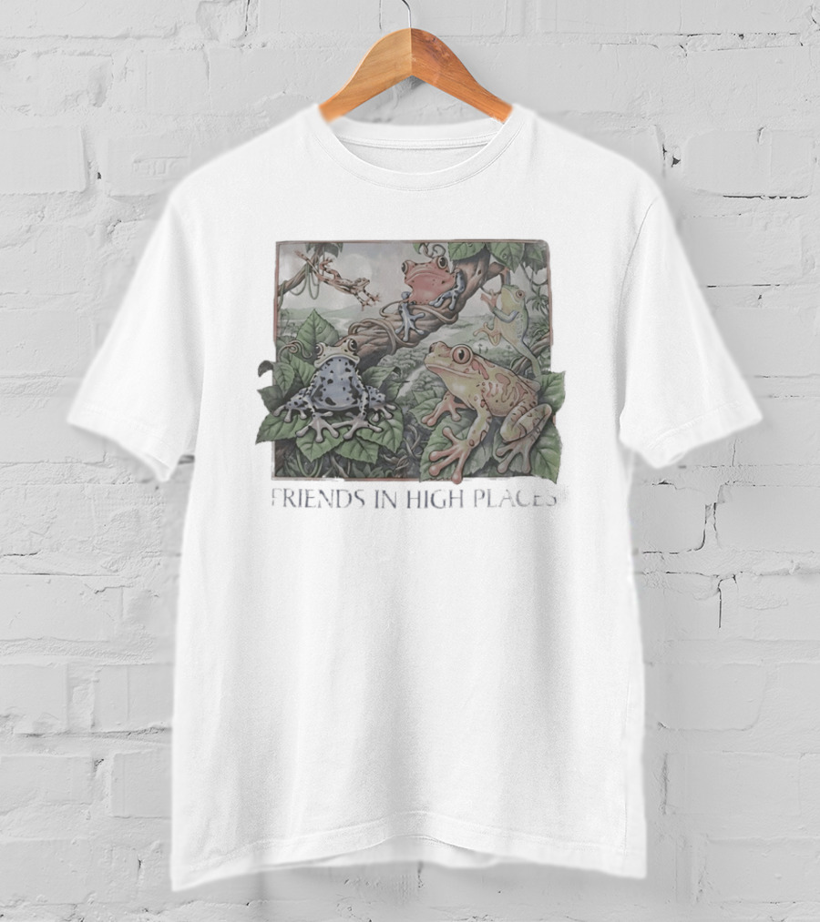 Friends In High Places Frog Nature Wildlife T-Shirt