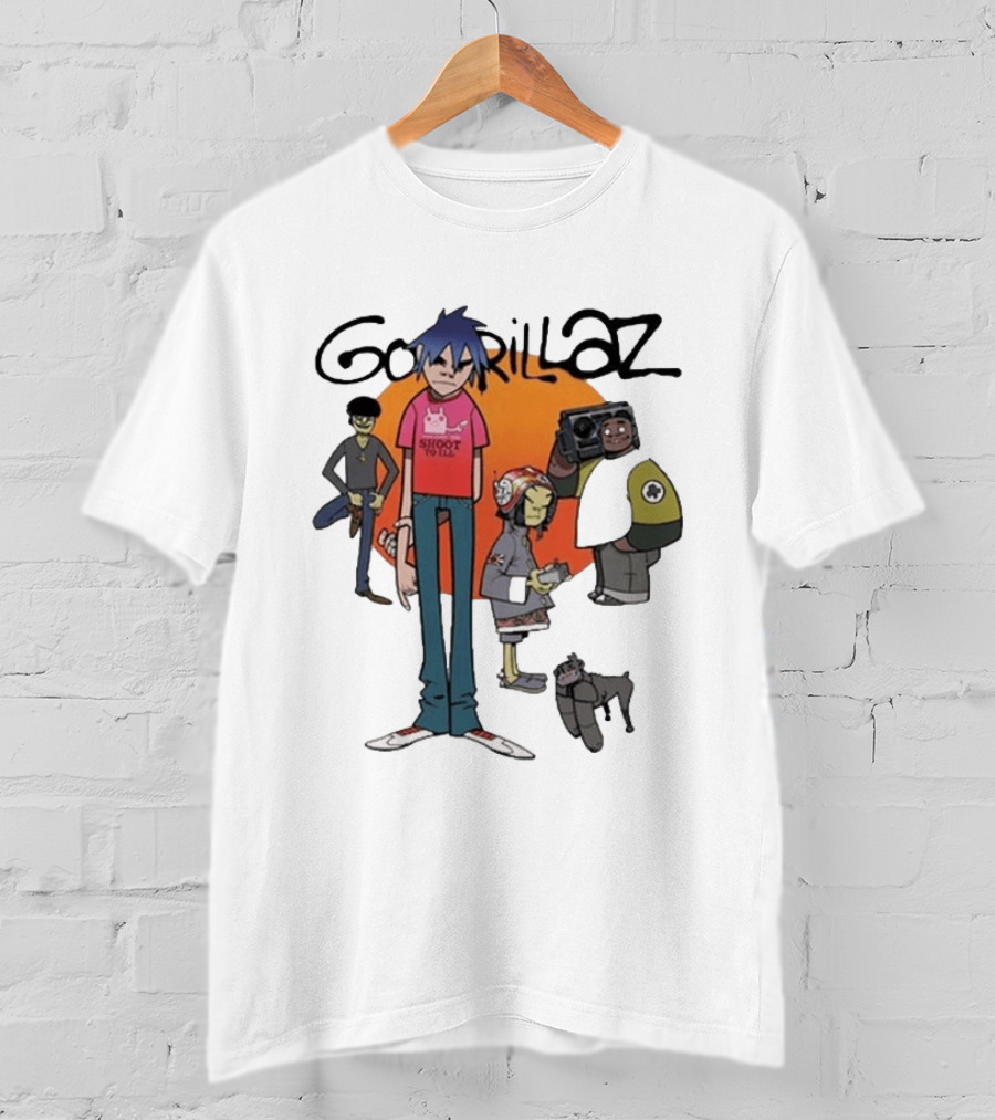 GORILLAZ 2026 Murdoc Niccals Noodle Russel Hobbs Band Shoot To Ill T-Shirt