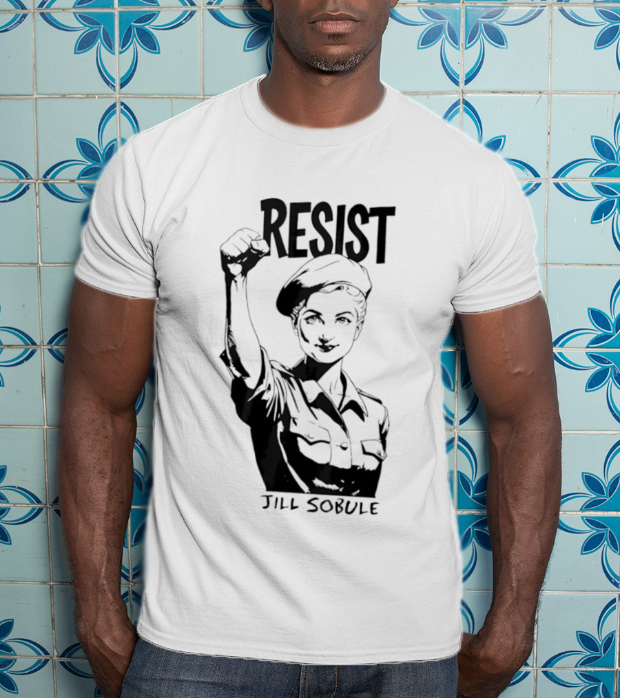 Resist Jill Sobule Empowerment Iconic Symbol Fist Raised T-Shirt