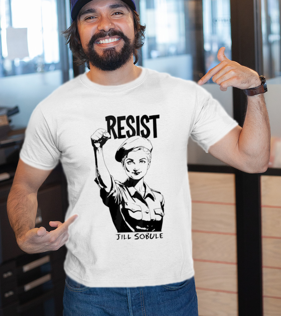 Resist Jill Sobule Empowerment Iconic Symbol Fist Raised T-Shirt