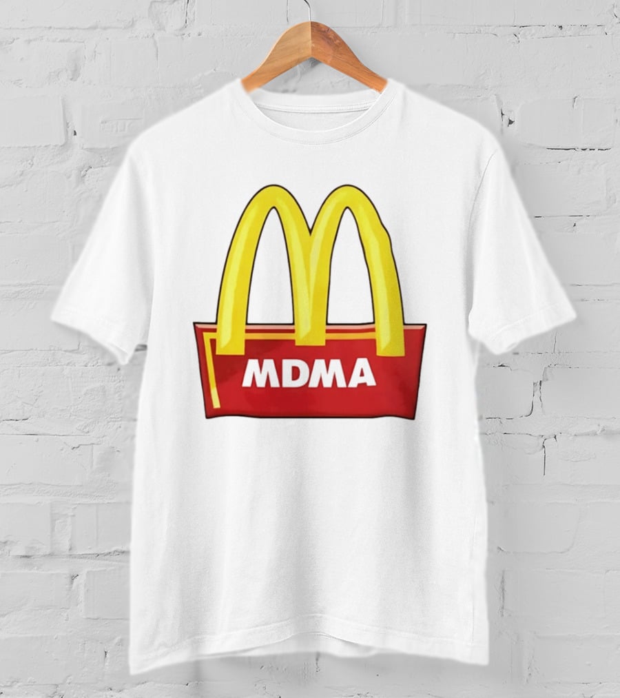 MDMA McDonald's Parody Golden Arches T-Shirt