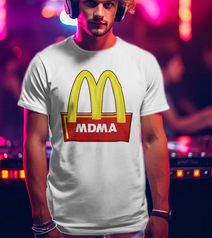 MDMA McDonald's Parody Golden Arches T-Shirt