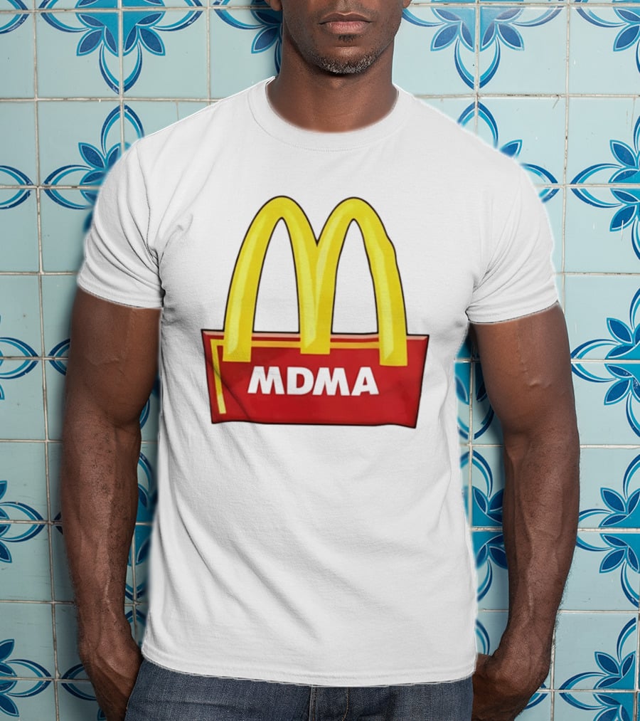 MDMA McDonald's Parody Golden Arches T-Shirt