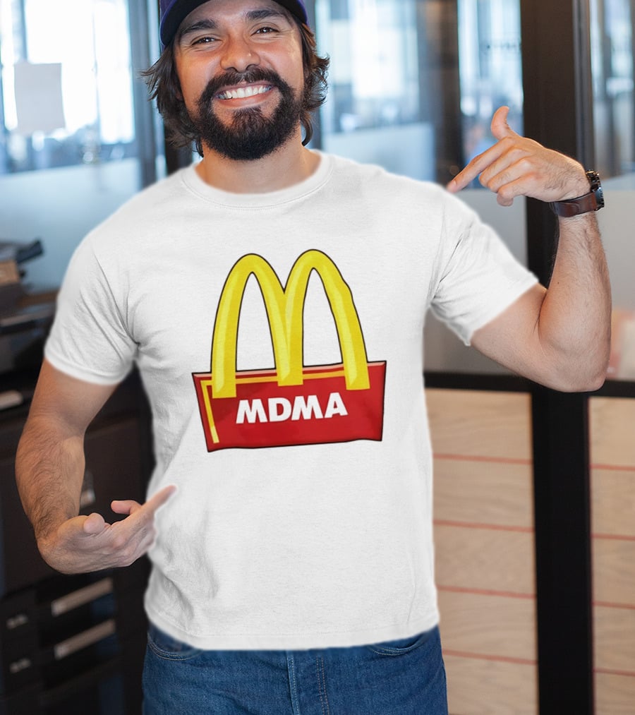 MDMA McDonald's Parody Golden Arches T-Shirt