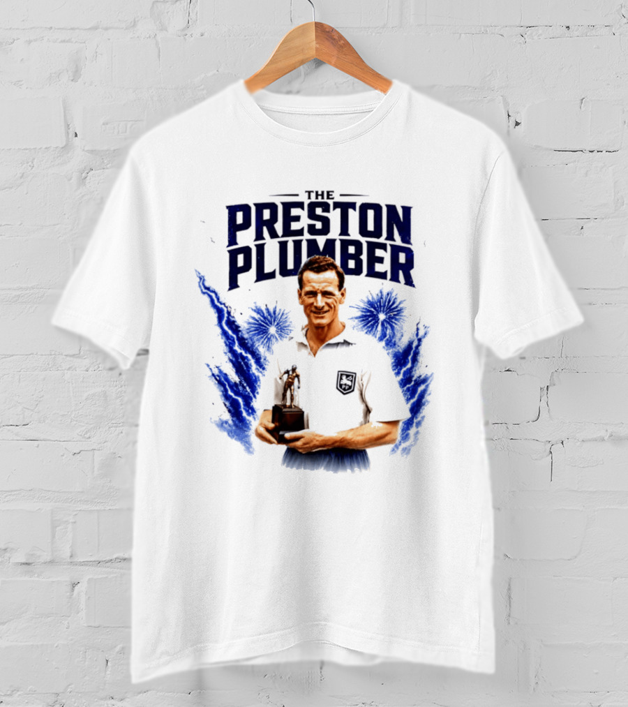 The Preston Plumber Tom Finney Football Legend T-Shirt