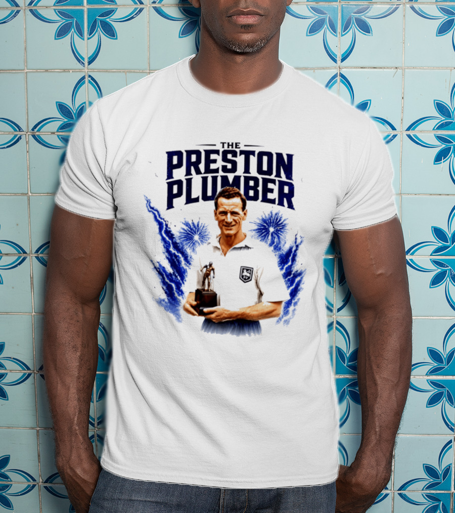 The Preston Plumber Tom Finney Football Legend T-Shirt