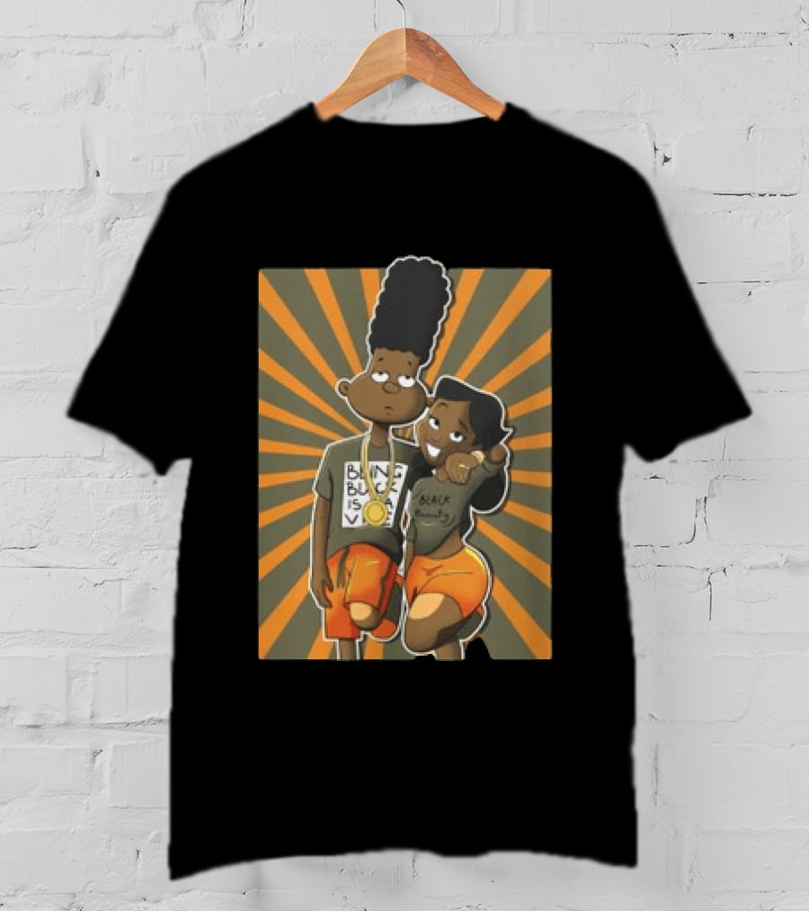 Black Beauty A Different Love Olive Green And Orange Jordan 5S Matching Sneaker T-Shirt