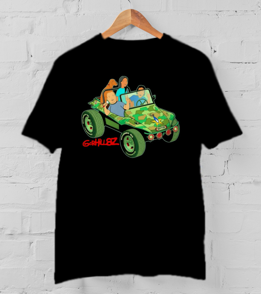 Gorhillaz Geep Bobby Hill Connie Souphanousinphone Unique Crossover Jeep Adventure T-Shirt