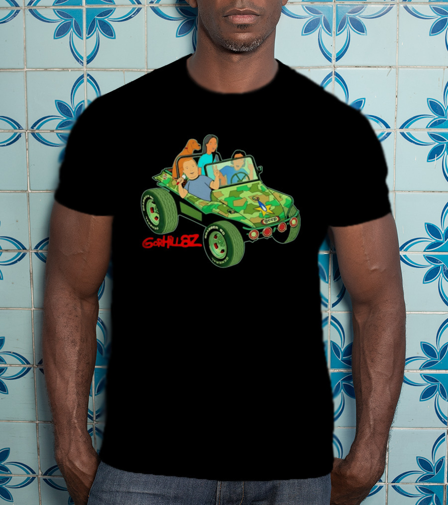 Gorhillaz Geep Bobby Hill Connie Souphanousinphone Unique Crossover Jeep Adventure T-Shirt