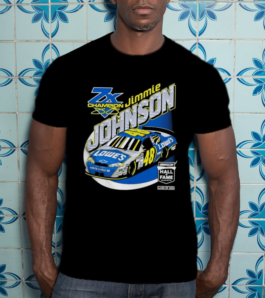 Jimmie Johnson 7X Champion Lowe's 48 NASCAR Hall Of Fame Class Of 2024 T-Shirt