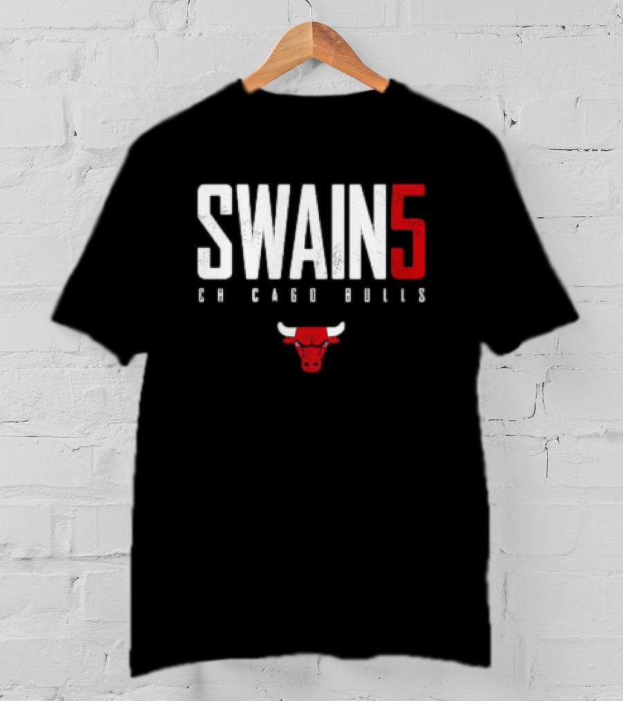 SWAIN 5 Chicago Bulls 23 Red Bulls T-Shirt