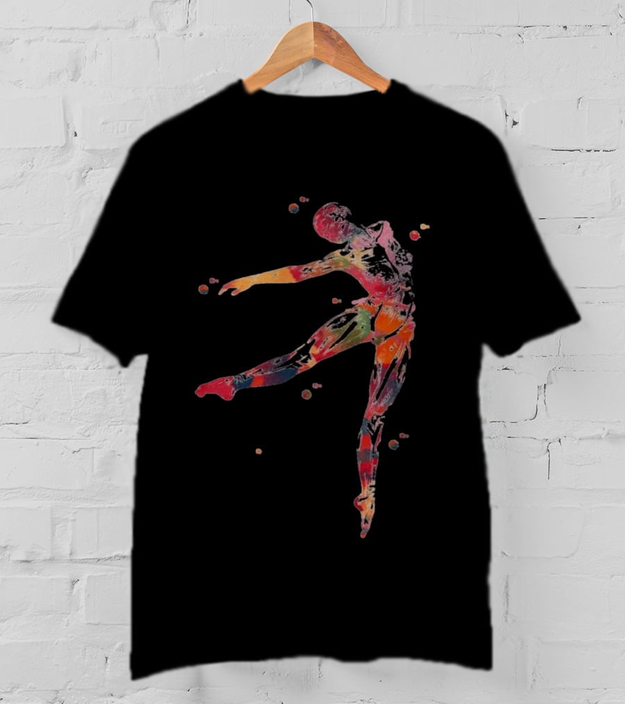 Dancer Anatomy Kinesiology Artistic Colorful Motion T-Shirt