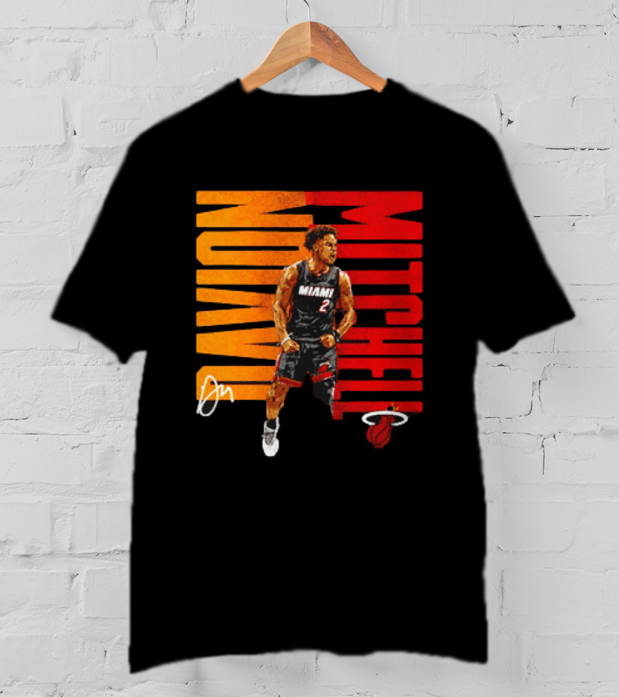 Davion Mitchell Miami Heat Number 2 Basketball Player T-Shirt