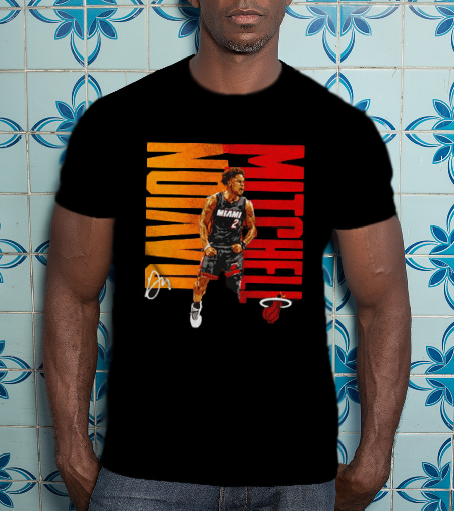 Davion Mitchell Miami Heat Number 2 Basketball Player T-Shirt