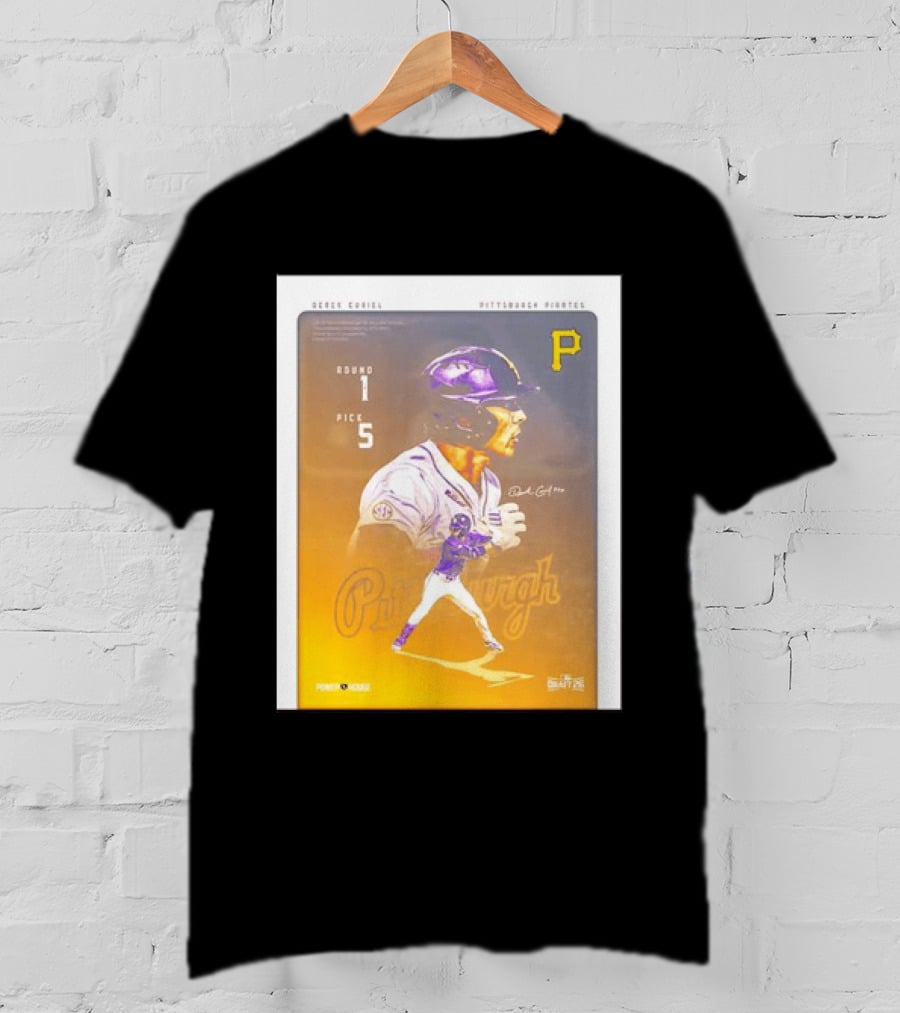 Derek Curiel Pittsburgh Pirates MLB Draft Round 1 Pick 5 Prospect 2026 T-Shirt
